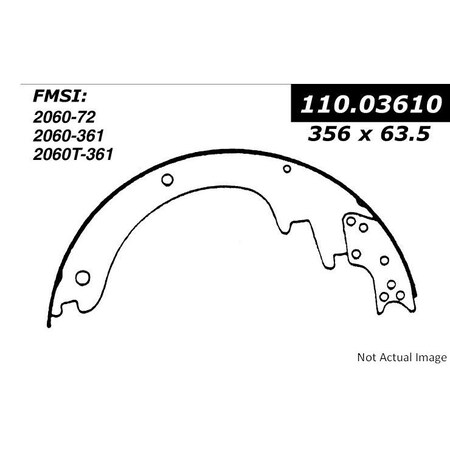 Centric Parts PREMIUM BRAKE SHOES 111.0361